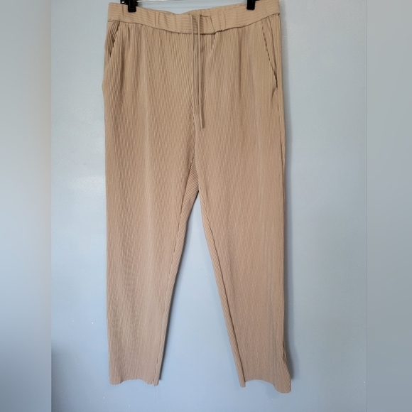 Zara Pants - Zara Women's Pull-on Ribbed Pants Grey Size Large NWOT